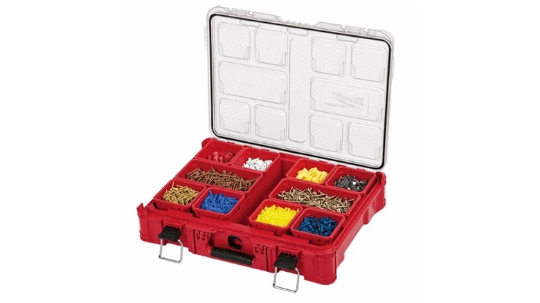 Milwaukee organizer with lid open