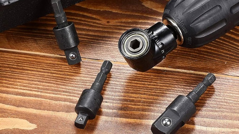 CIGOTU Right Angle and Wobble Drill Adapter Kit