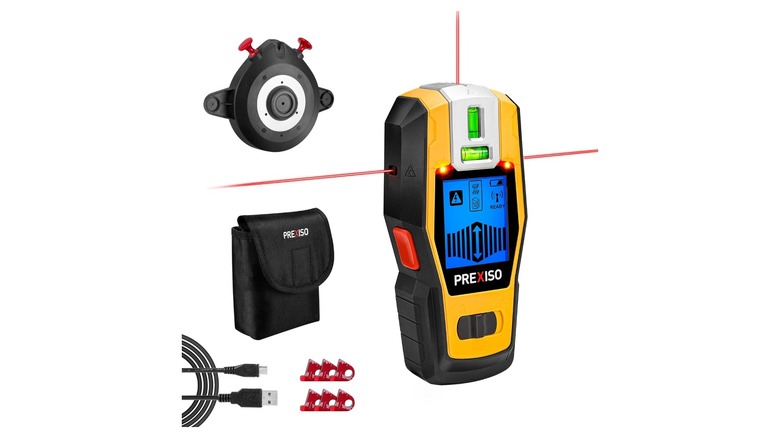Prexiso 2-in-1 Stud Finder with Laser Level