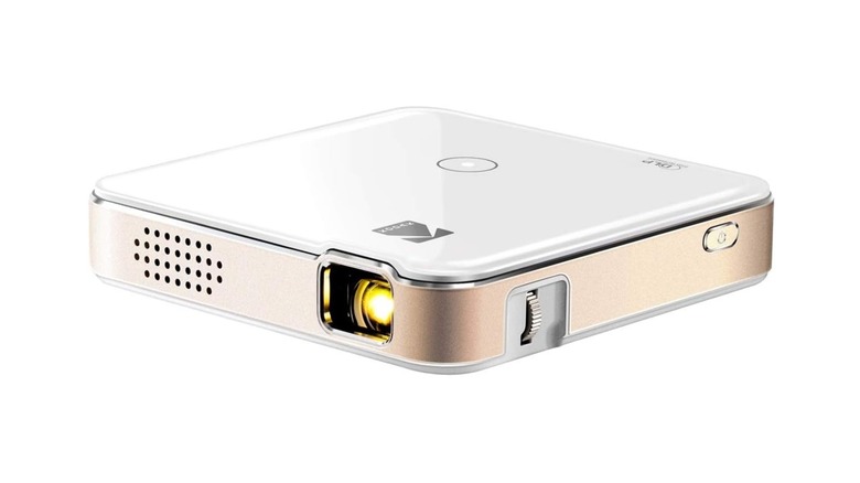 Stock photo of square mini projector