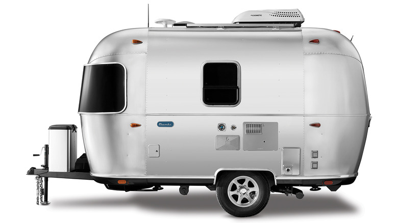Side view of Airstream Bambi