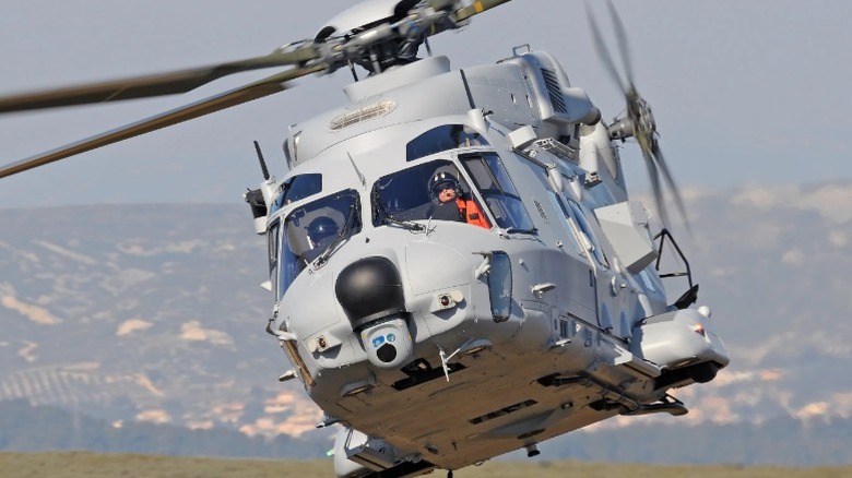 The Airbus NH90 in flight