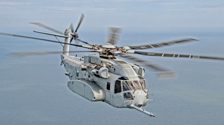 The Sikorsky CH-53K King Stallion in flight