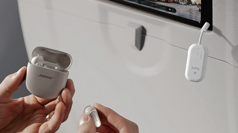 Connecting wirless Bose earbuds to an AirFly Pro 2.