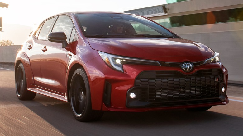 Toyota GR Corolla red
