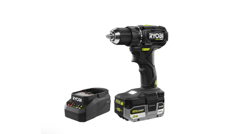 fastening screw in tile with Ryobi drill