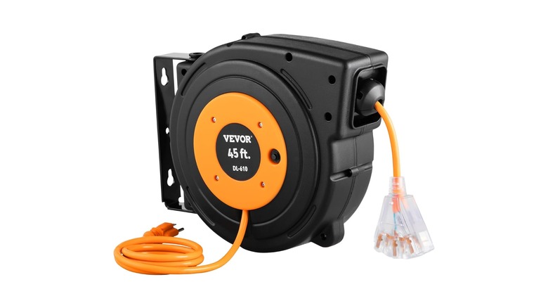 45-Foot Retractable Extension Cord Reel