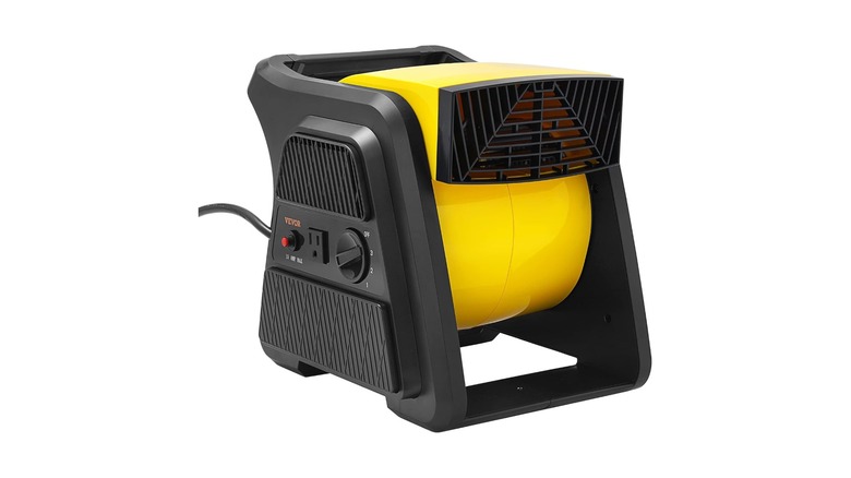 600 CFM Floor Blower and Pivoting Utility Fan