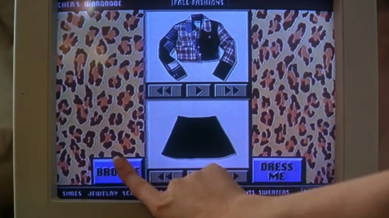 Cher's digital wardrobe from Clueless