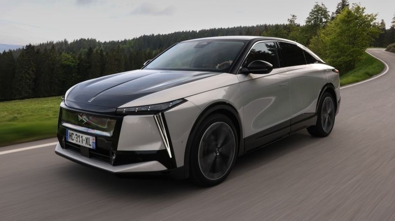 DS No. 8 on a winding road