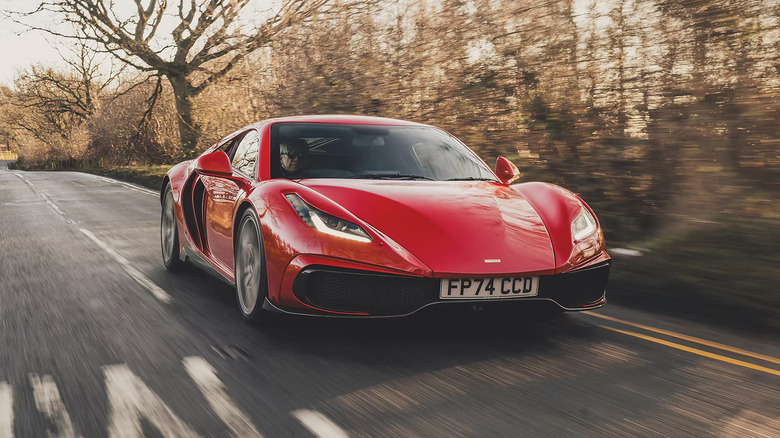 Noble M500 driving at speed