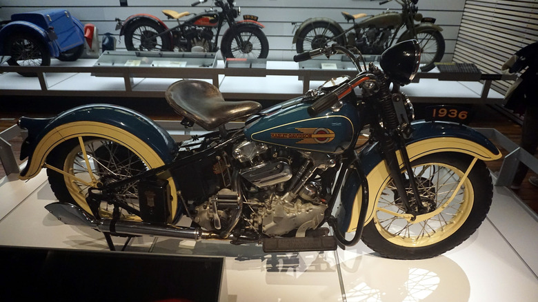 1936 Harley-Davidson EL Knucklehead at the museum