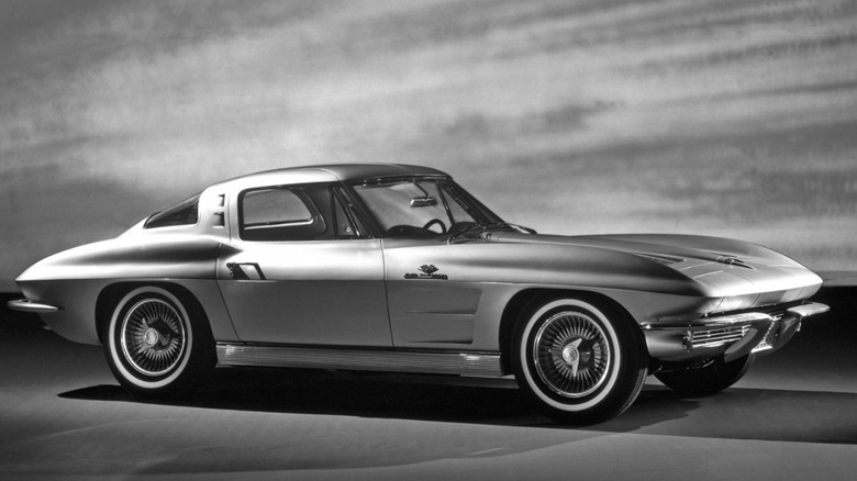 an archival photo of the 1963 Chevrolet Corvette
