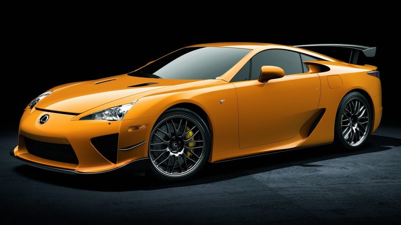 Studio shot of a Lexus LFA
