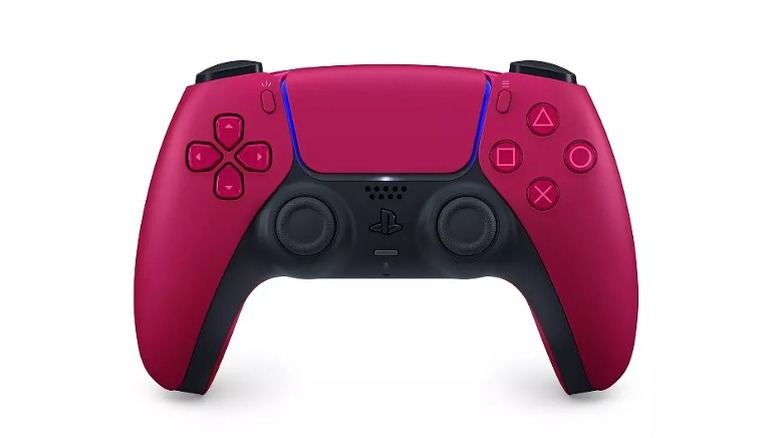 Deep red PS5 controller