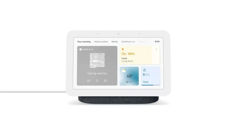 Google Nest Hub screen