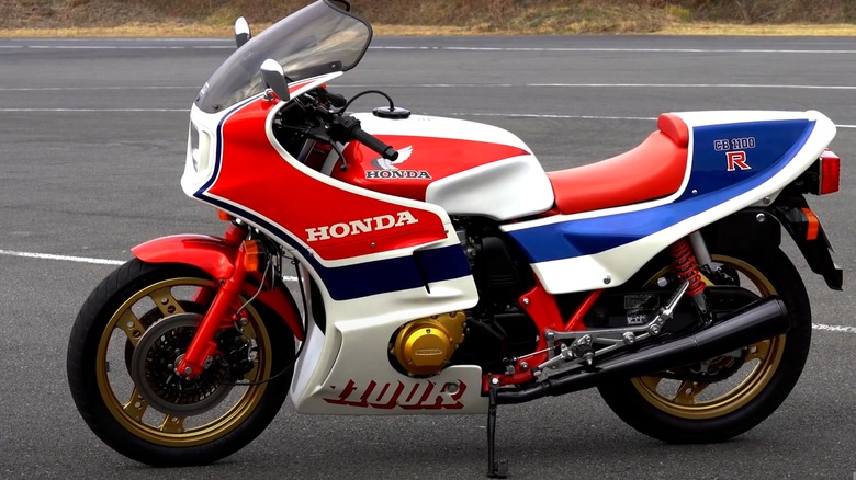 Honda CB1100R on race track
