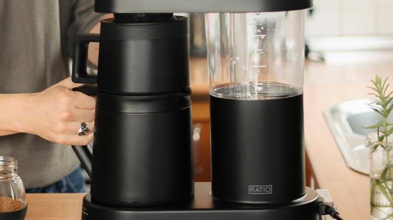 Ratio Six Series 2 coffee maker on a kitchen counter
