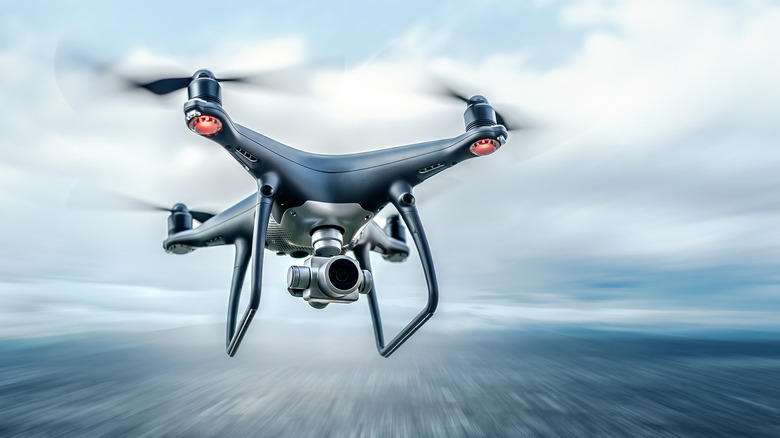 drone capturing from above
