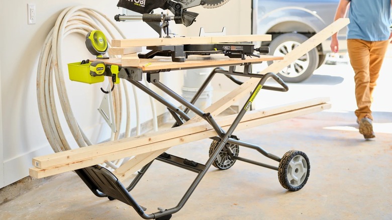 Link speed bench in garage