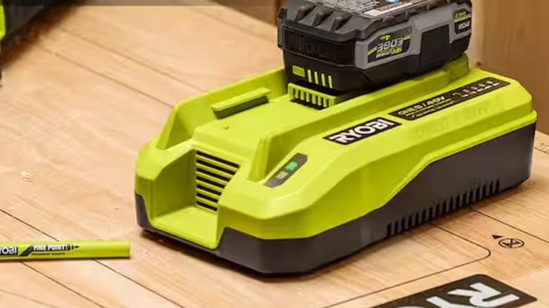 closeup of dual platform charger