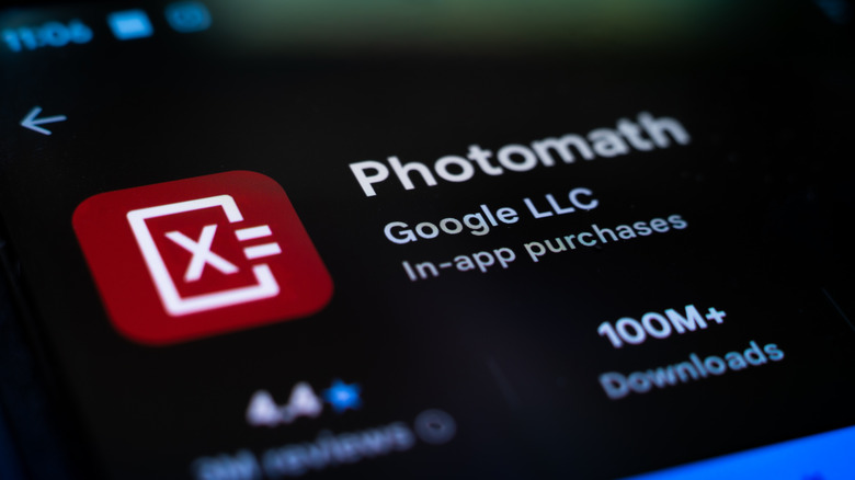 The Photomath app on an app store with Google listed as the company behind it.