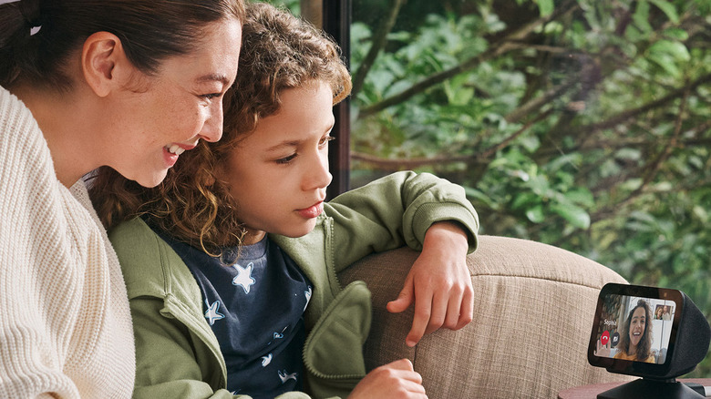 People using Drop In on an Echo device