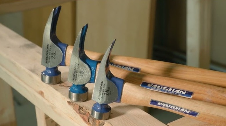 three Vaughan hammers