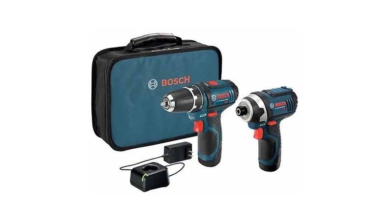 A Bosch cordless 12V Max 2-tool combo kit