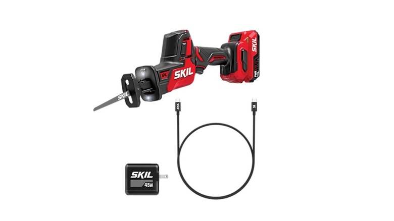 A SKIL Power Core 20 brushless compact reciprocating Saw
