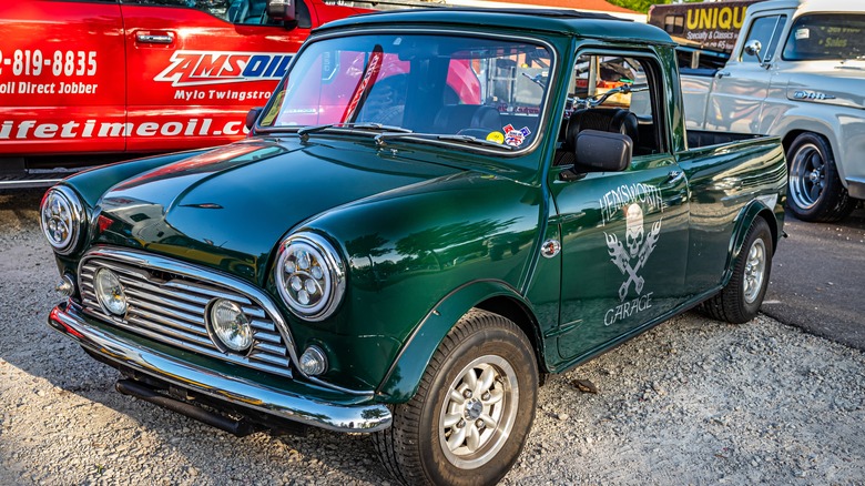 Austin Mini Pickup at car show