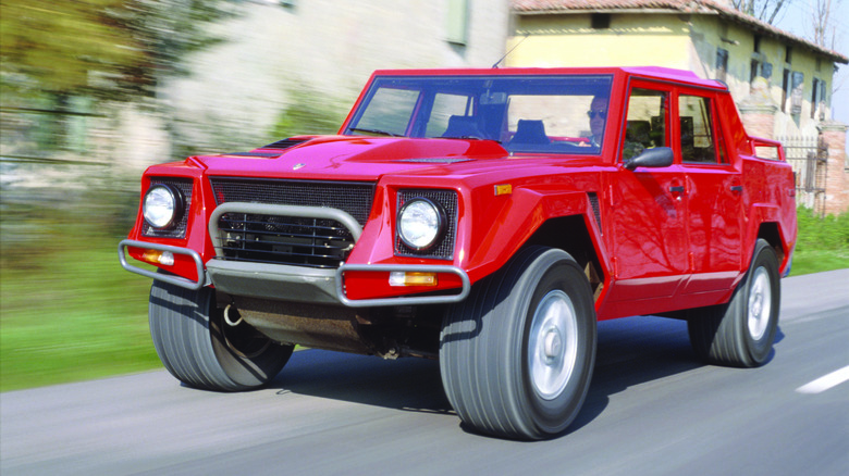 Lamborghini LM002 on the road