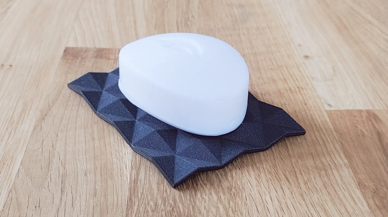 Soap bar on a soap dish