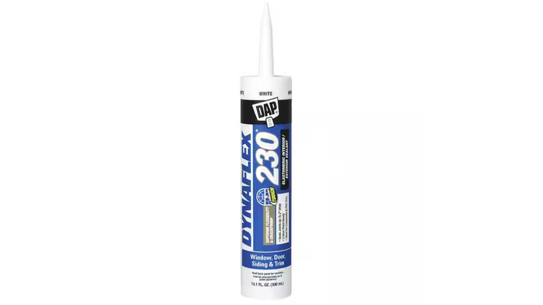DAP Dynaflex 230 Premium Elastomeric Exterior Sealant on display