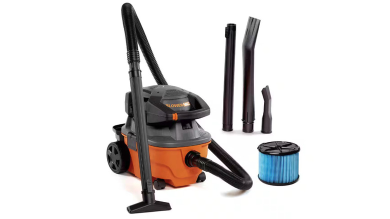 RIDGID 5.0 Peak HP Portable Wet/Dry Shop Vacuum on display