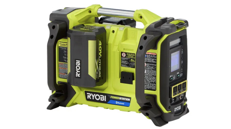 Ryobi 40V Portable Power Source Inverter on display