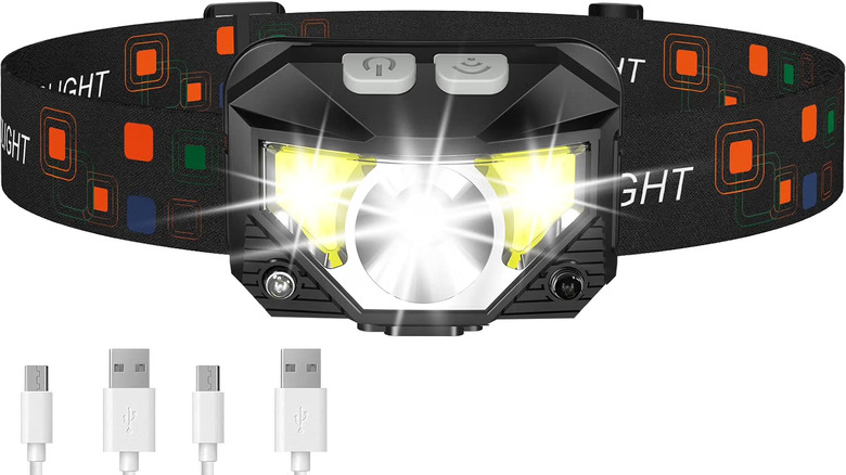LHKNL Headlamp with USB cables for charging