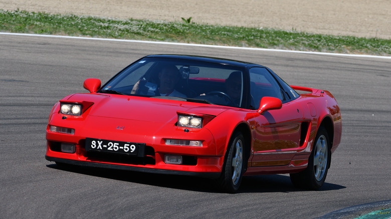 Honda NSX at the track