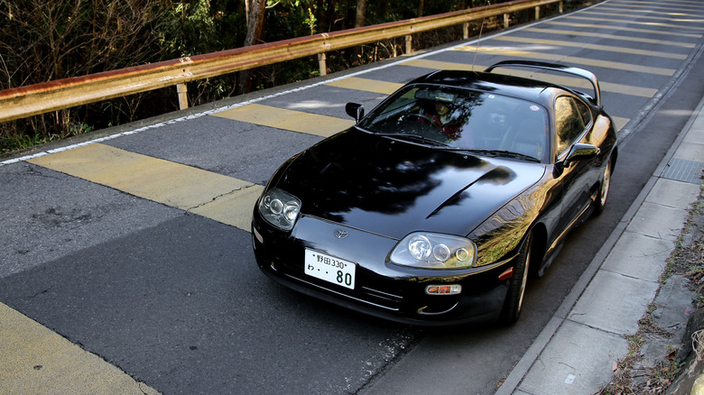 Toyota Supra MkIV on a Japanese road
