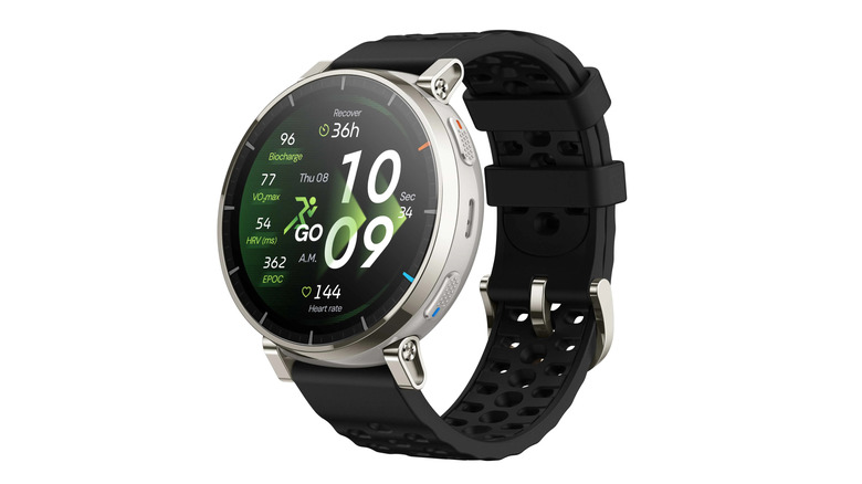 Amazfit watch on white background