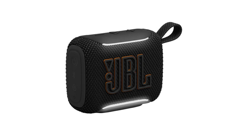 JBL speaker over a white background