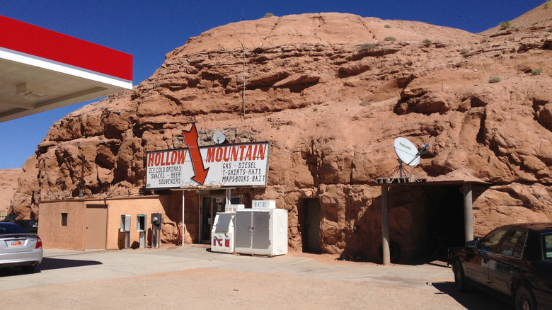 Hollow Mountain Gas Station in Hanksville