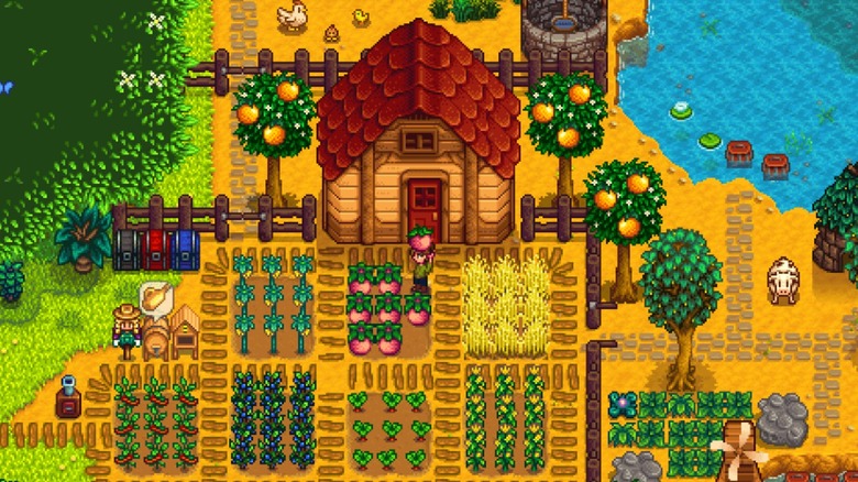 screenshot of Stardew Valley game play