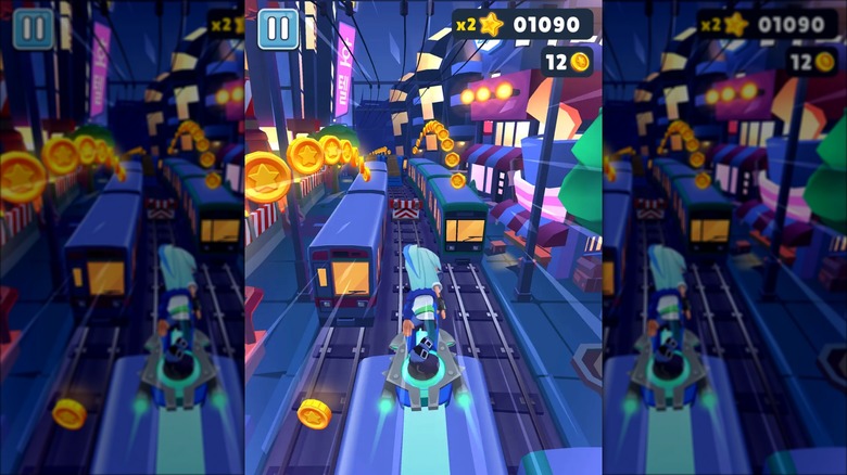 a Subway Surfer level on the iPad