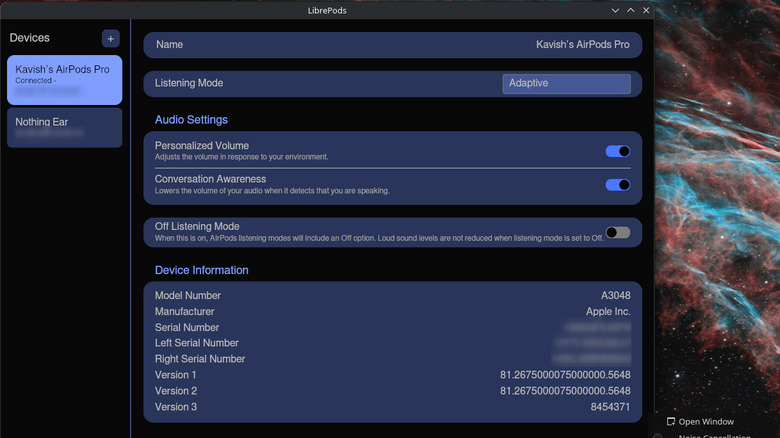 LibrePods app on Linux