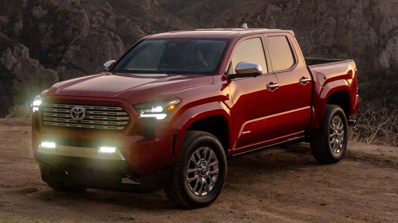 a red 2026 Toyota Tacoma limited