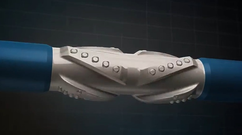 Illustration of dog leg reamer