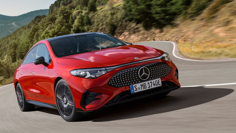 2026 Mercedes-Benz CLA-Class front 3/4 view dynamic image