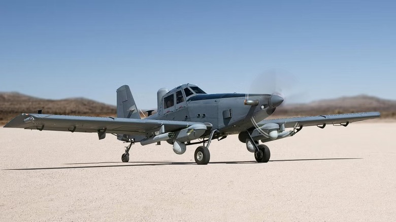 OA-1K Skyraider II on runway