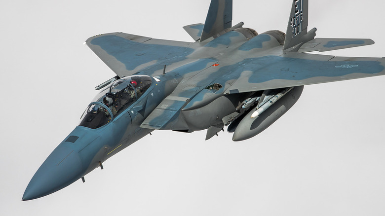 An F-15EX Eagle II in flight